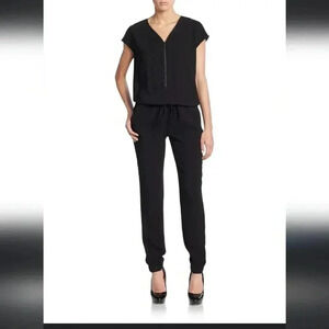 Vince cap sleeve zip front pantsuit